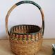 Children's woven straw basket