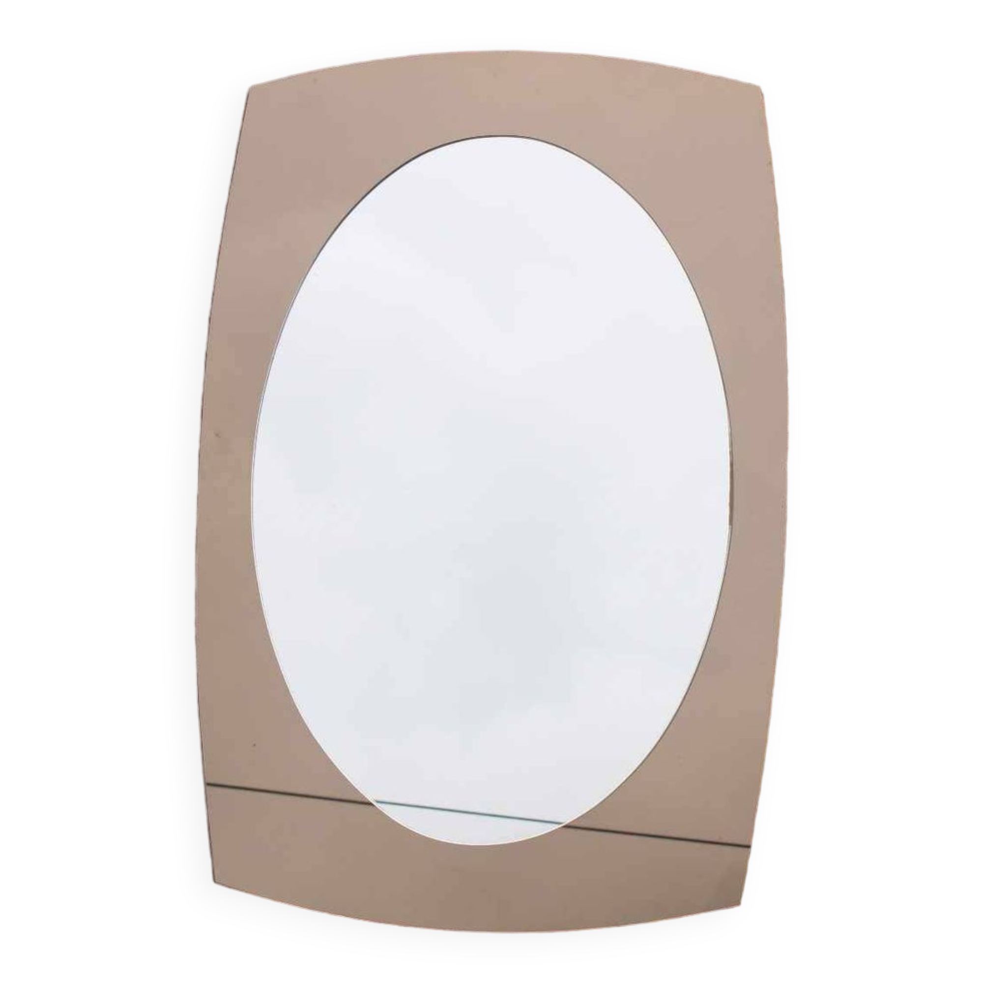 Smoked two-layer mirror 60s/70s