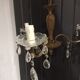 Brass grapefruit chandelier