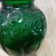 Ovoid vase green glass art deco