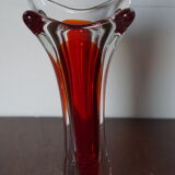 Red background color Murano vase