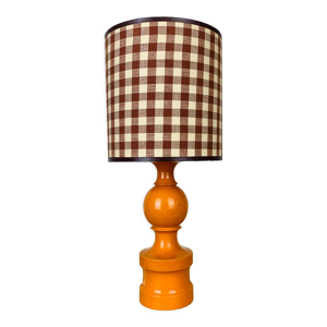 Lampe orange 70's bois