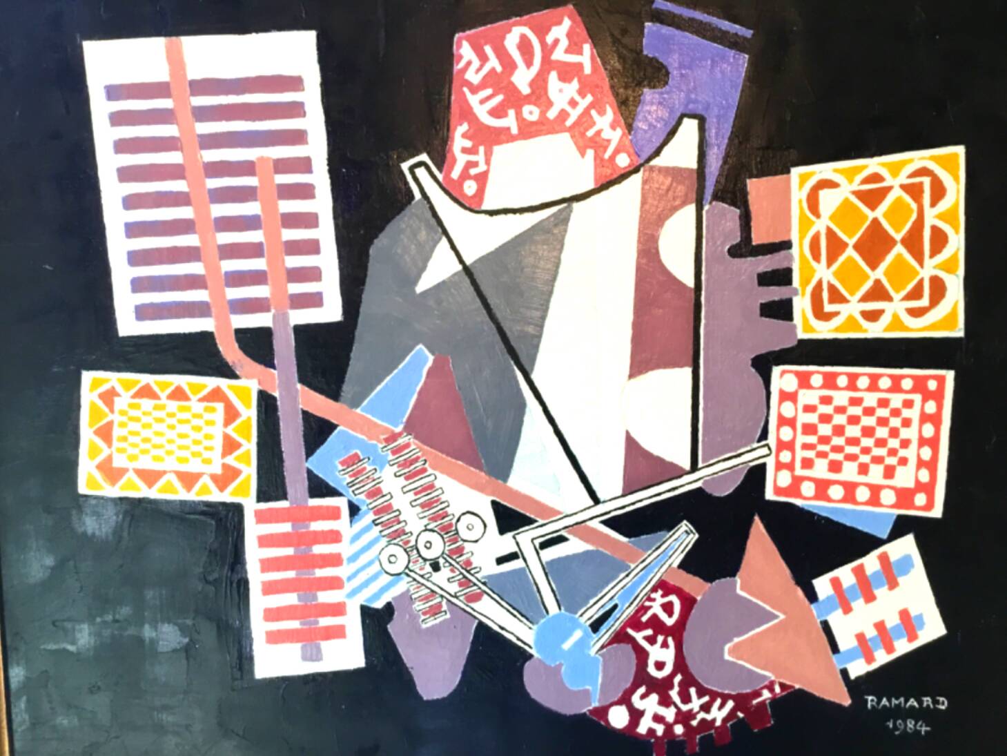 French school of the 20th century. framed oil on canvas signed Ramard and dated 1984