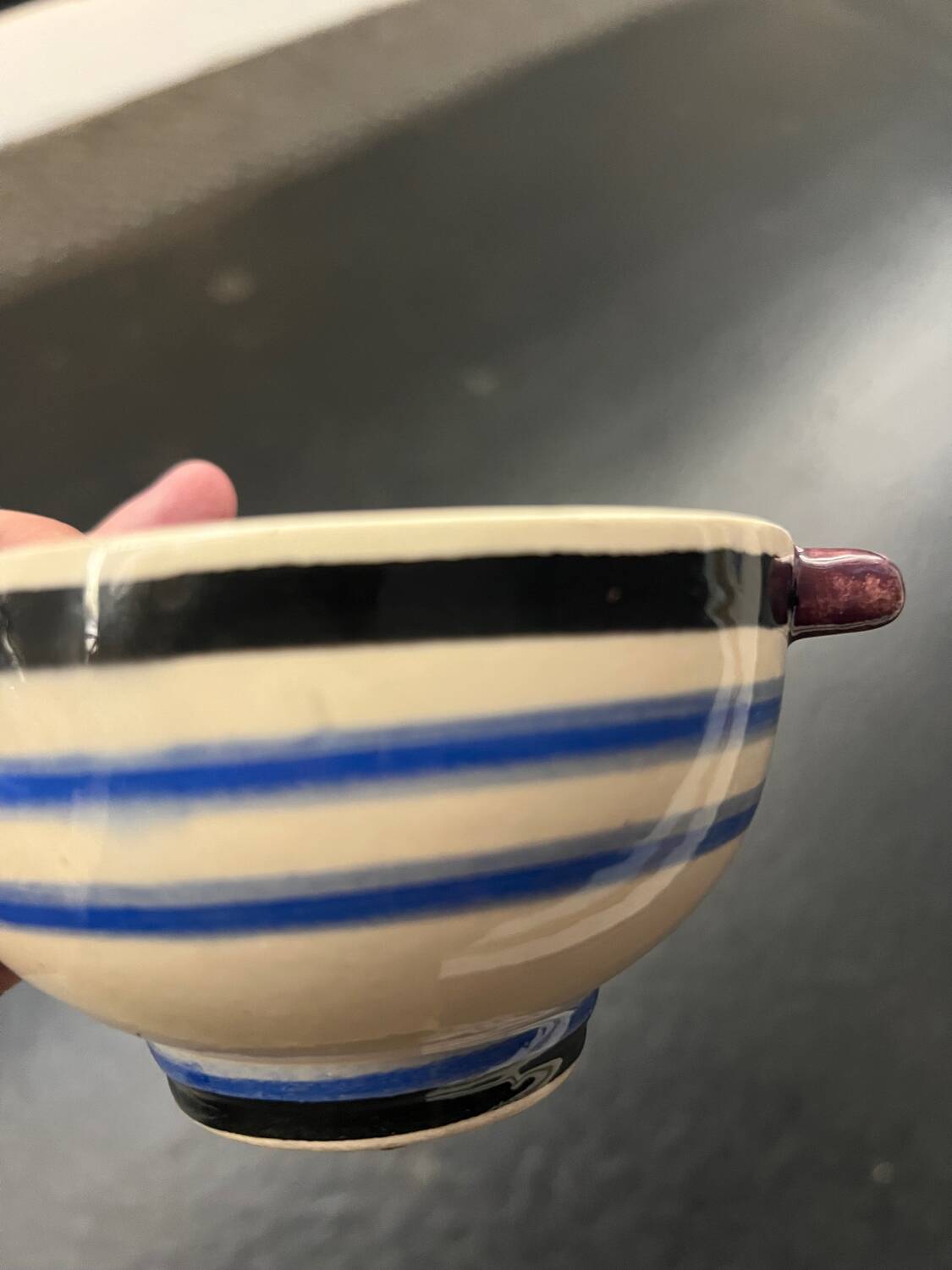 Henriot Quimper - bowl and its saucer