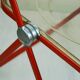 Red Plia Lucite folding chair by G. Piretti for Castelli Italy