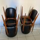 suite of 4 chairs from the 60s, "pegasus" model, from Baumann.