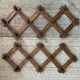 Pair of accordion coat hooks in oak from the 60s-70s.
