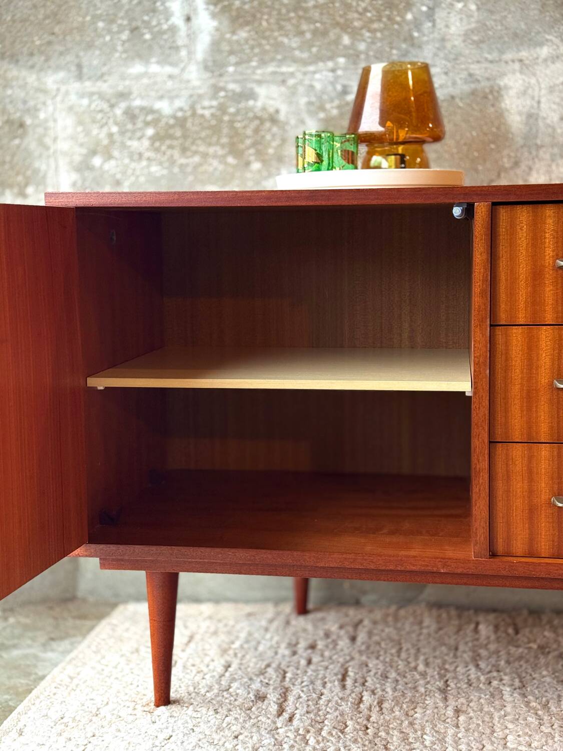 Vintage Scandinavian teak sideboard from the 60s/70s.