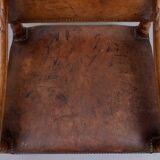 Dutch 19th Century Oak Baroque open Arm Chair