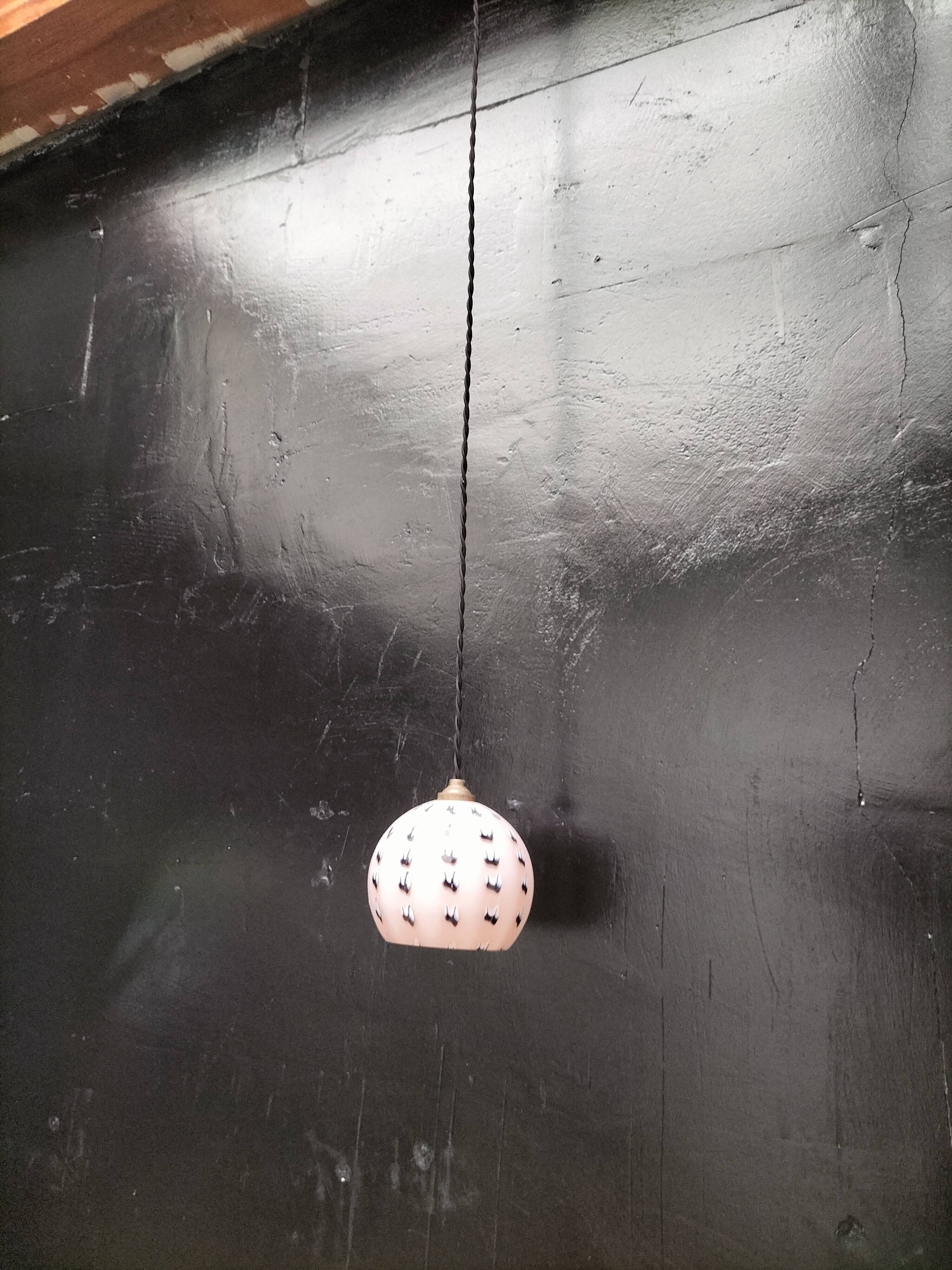 Opaline pendant light