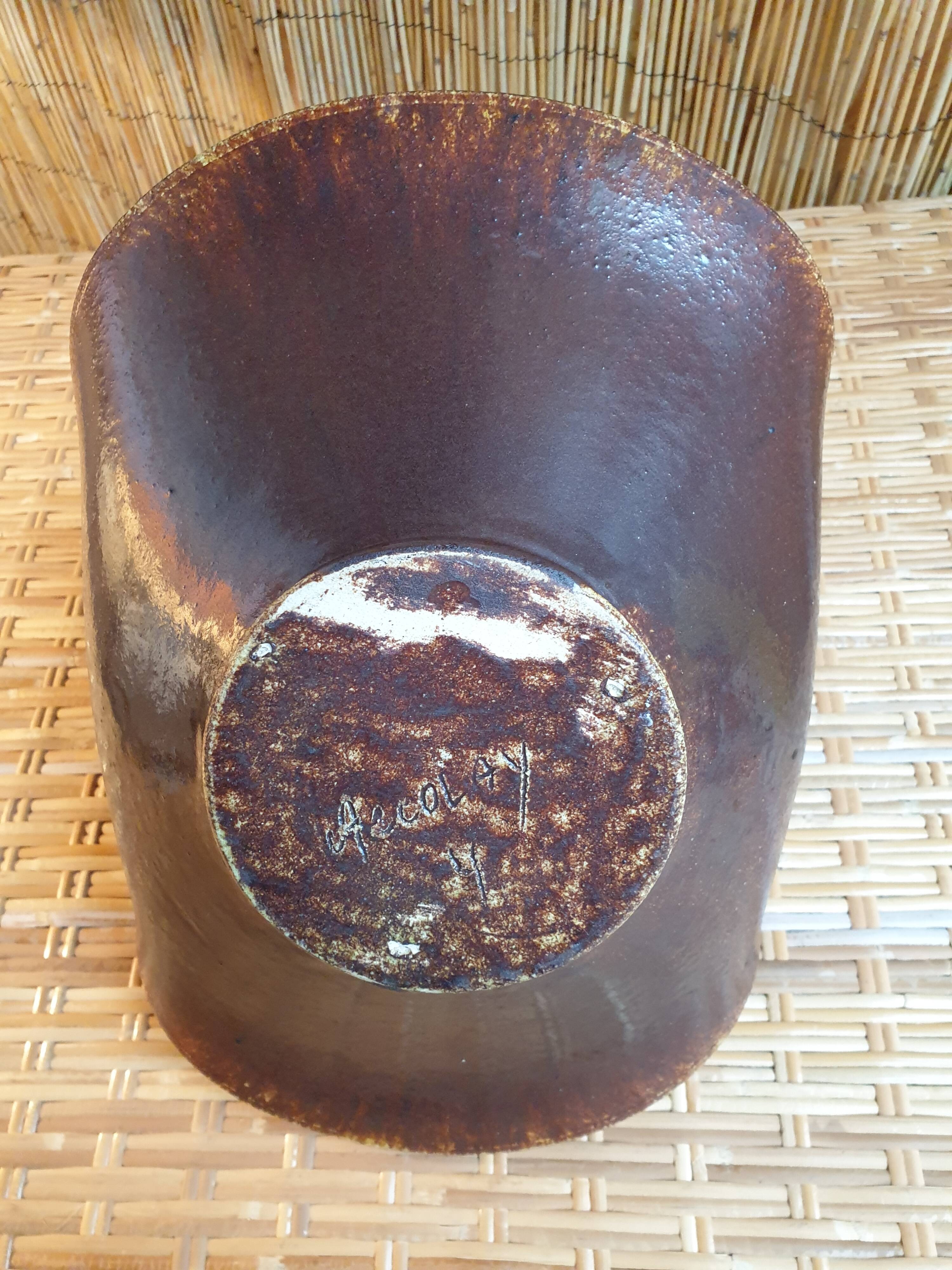 Accolay Trash or ceramics basket 1950s