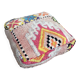 Handmade Berber Kilim pouf, floor cushion.
