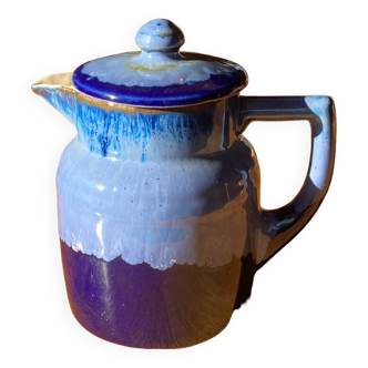 Teapot pitcher - old flamed stoneware