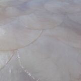 Oval top in mother-of-pearl and brass