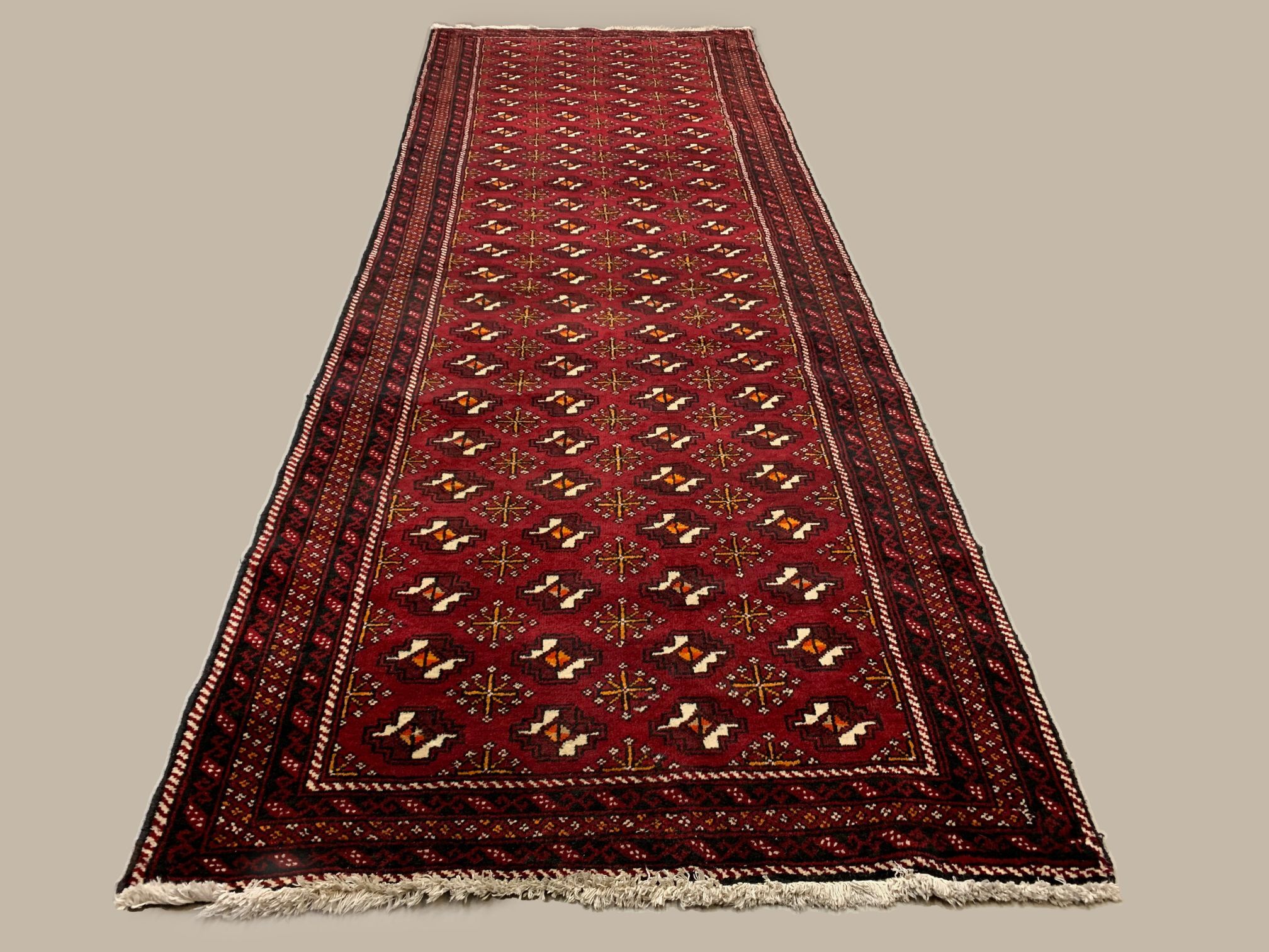Vintage Turkoman Runner 303x104 cm