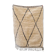 White Berber carpet with black diamond 110x140cm