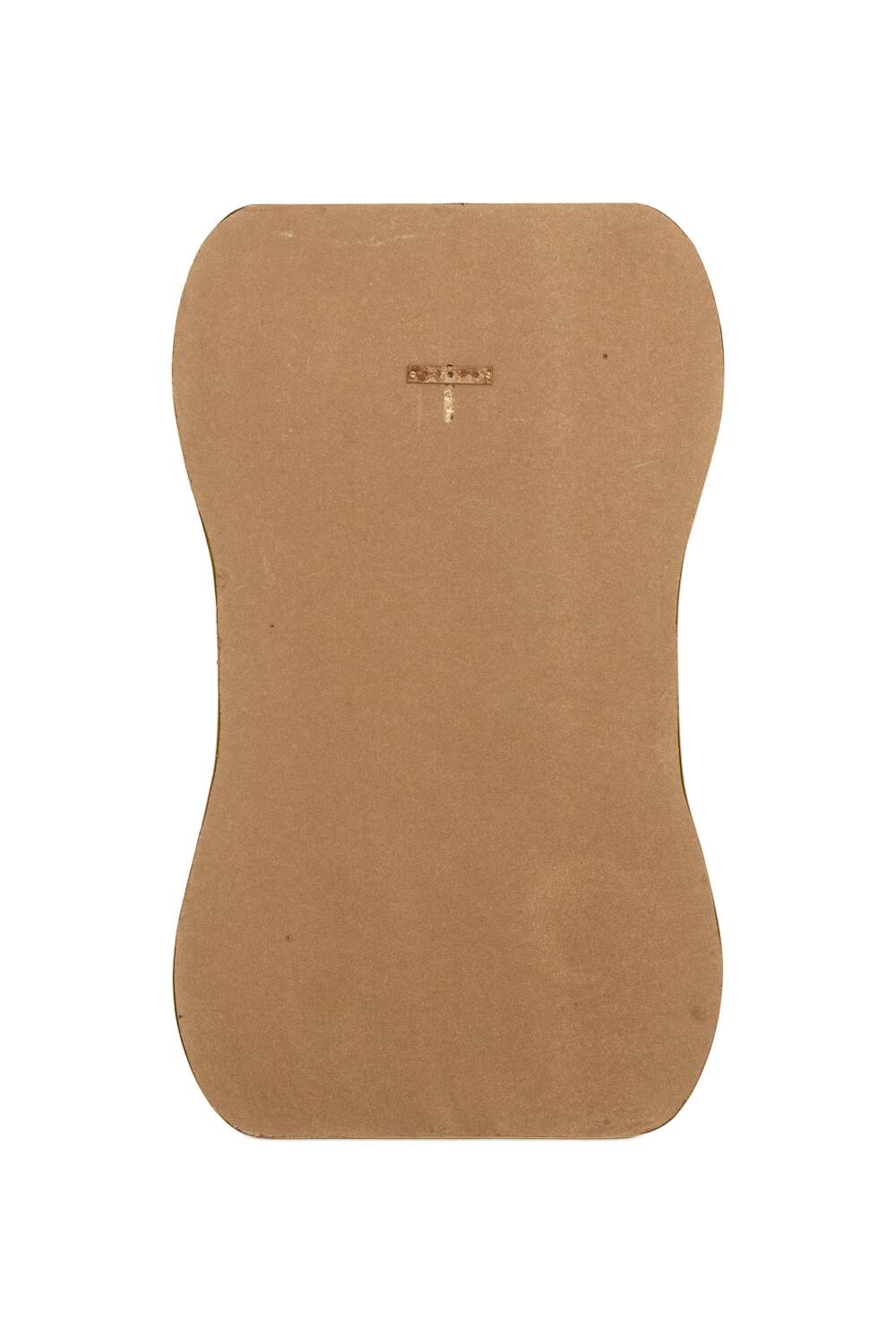 Paire de miroirs dans le goût de Gio Ponti. Circa 1970.