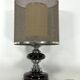 Space age Table lamp in chrome and lacquer. Italy 1970s