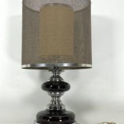 Space age Table lamp in chrome and lacquer. Italy 1970s