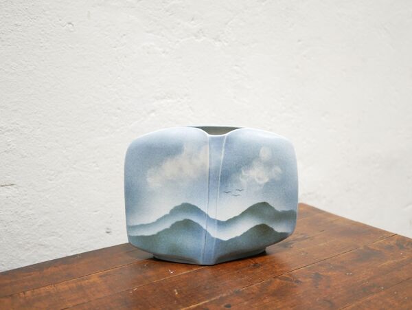 Vase vintage en céramique par la manufacture Virebent