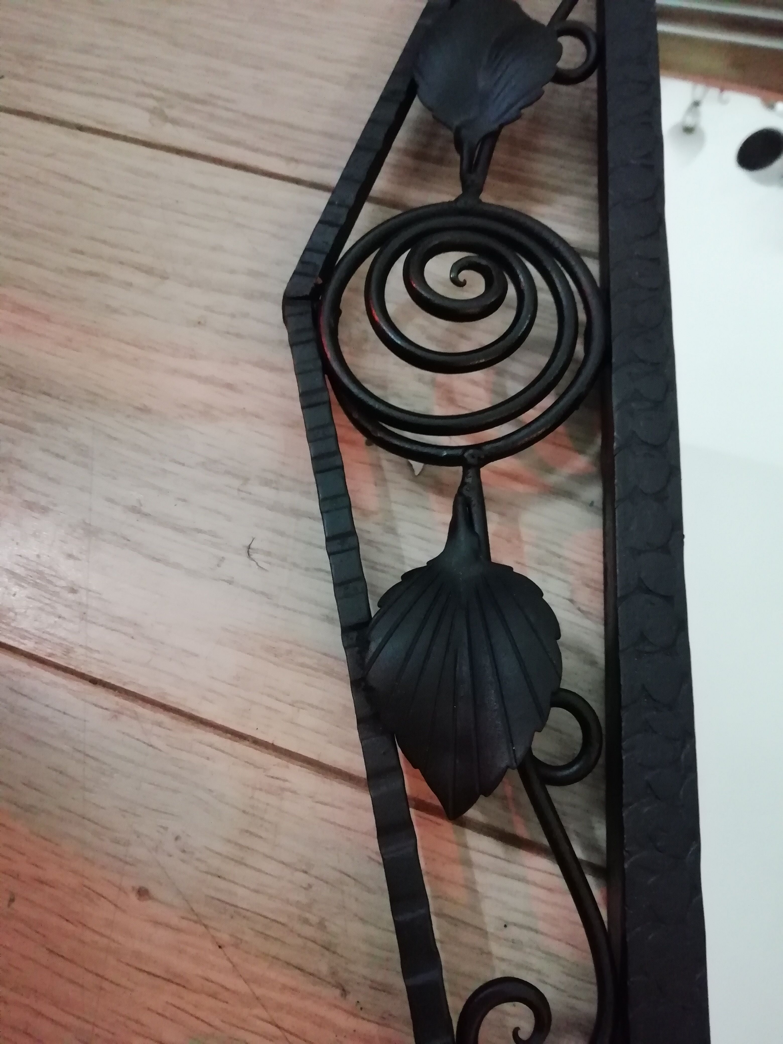 "Art-deco" rose mirror, 90x45cm