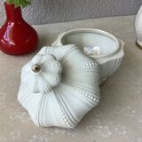 3 porcelain biscuit bottles from La Couleuvre art deco