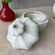 3 porcelain biscuit bottles from La Couleuvre art deco