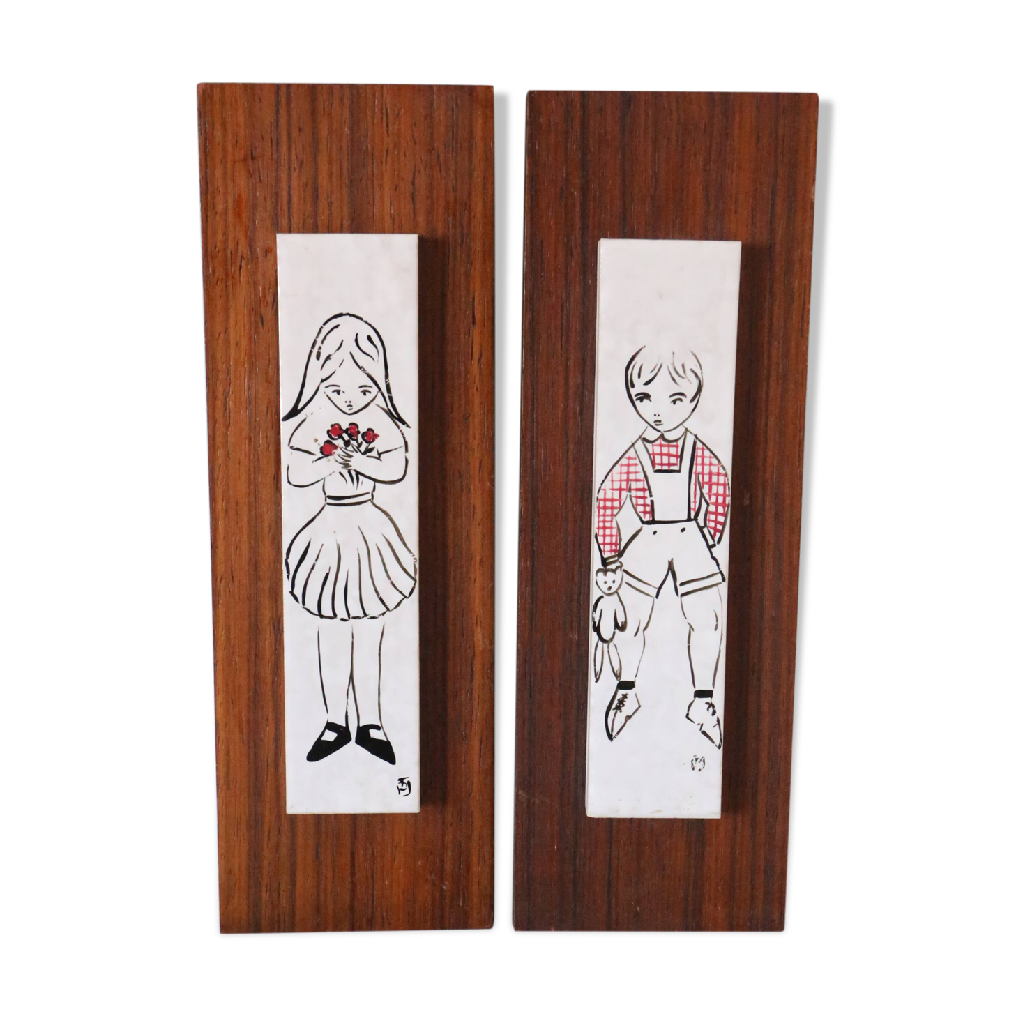 Ceramic wall paintings, vintage, vintage wall decoration