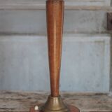Art deco wooden lamp base, vintage wooden lamp, table lamp