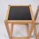 Pair of bedside tables or side tables in the style of André Sornay, France, 1980s.