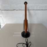 Black and wood desk lamp Unilux reference 2080