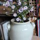 Large vase glazed stoneware in greige.
