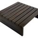 Vintage slatted coffee table design Wenge solid 70s minimalist