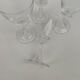 4 Daum crystal glasses, Fleurus model. 1970s.