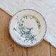 Antique flat plate, ironstone Lunéville K&G, Marguerite model.