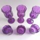 Longchamp Crystal d'Arques purple glasses