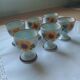Stoneware egg cups screen printed with sunflowers