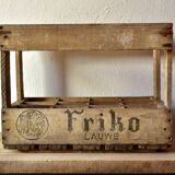Old wooden rack for 12 bottles - Friko - Brasserie Frik - Belgium