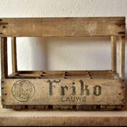 Old wooden rack for 12 bottles - Friko - Brasserie Frik - Belgium
