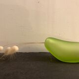 Green vase design Daum by Philippe Starck, strangeness model, 1988