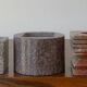 Set of 6 vintage marble and stone candlesticks
