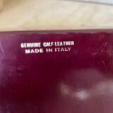 Pair of Italian leather bookends from the 60s