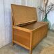 Vintage wood/rattan toy chest