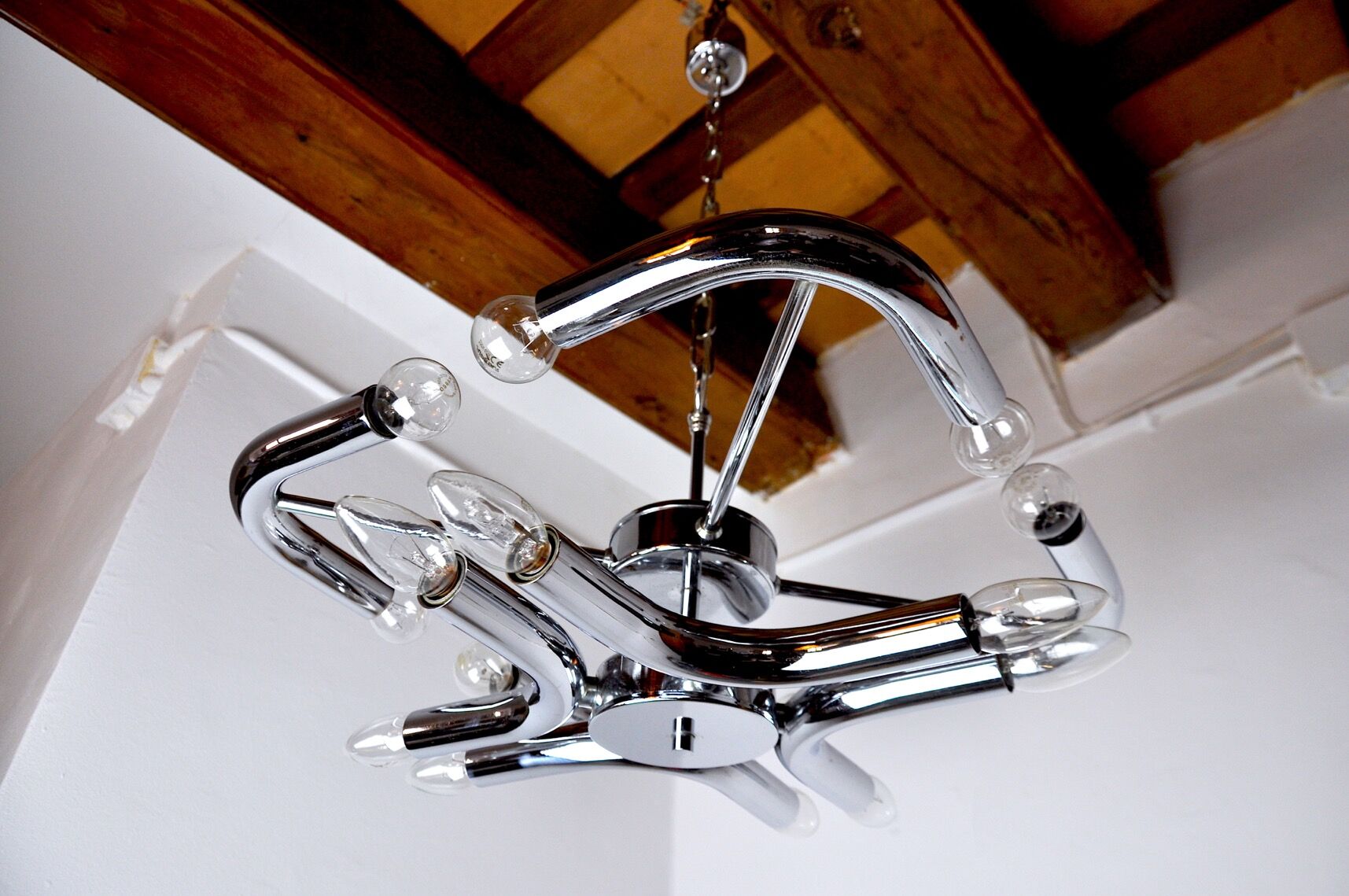 Regency Space-Age chandelier, Italy, 1970