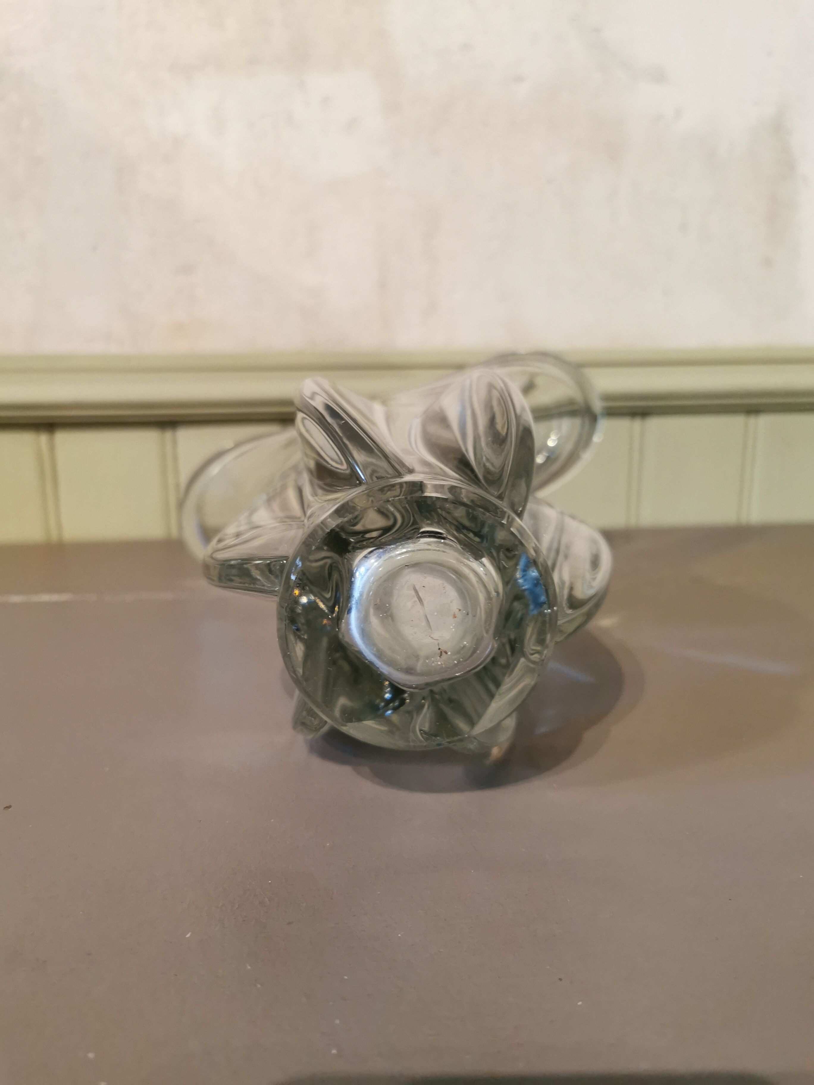 Vintage crystal vase Vannes le Chatel