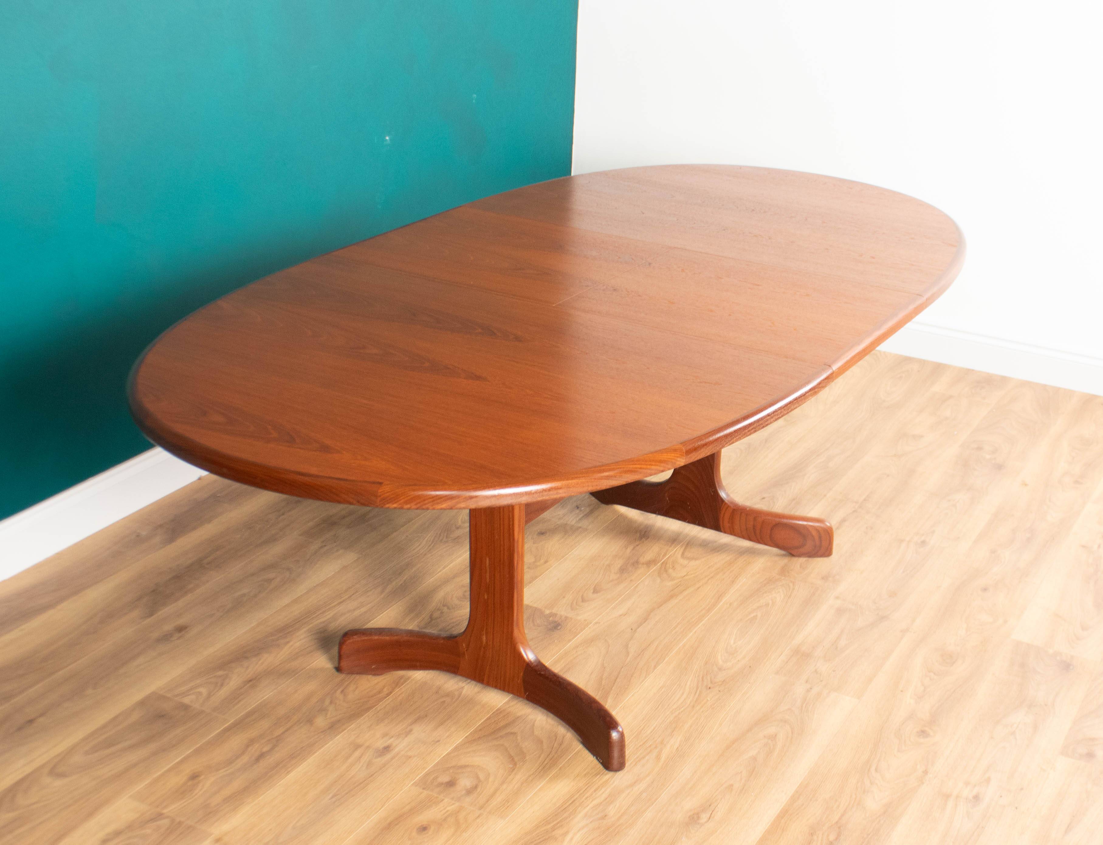 Retro Teak 1960s Mid Century Dining Table & 6 Chairs By G Plan Victor Wilkins