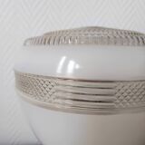 Lampe space age globe et chrome