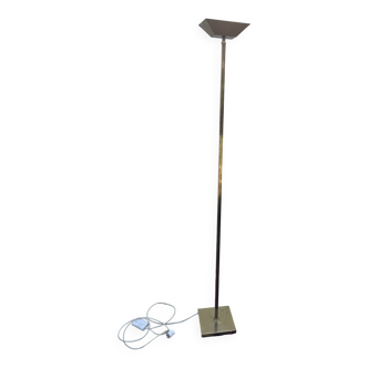 Floor lamp in gilded brass