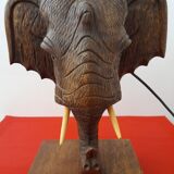 Lampe à poser tête d'éléphant