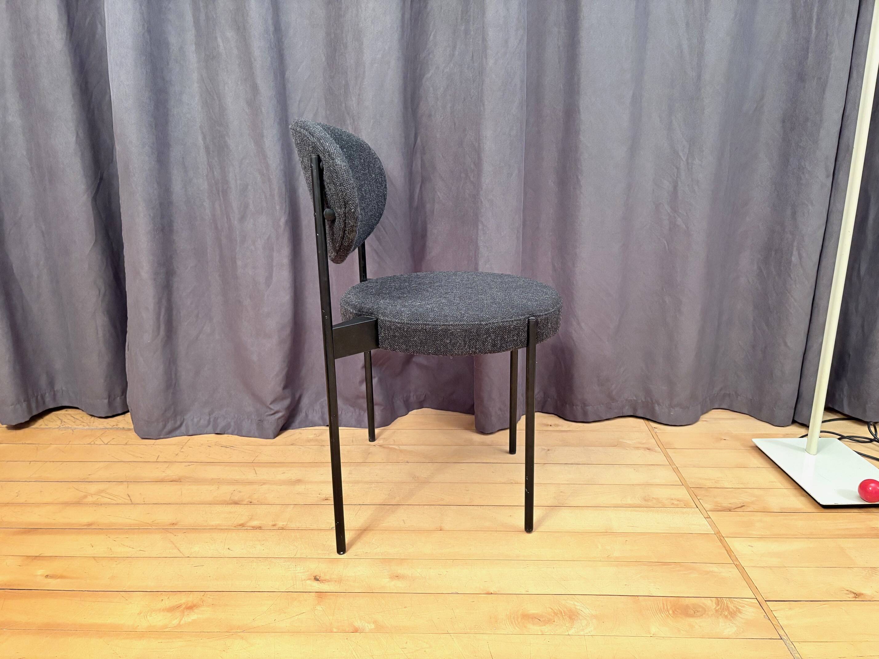 Chair 430 designed by Verner Panton, Verpan, Denmark, signed by Peter.